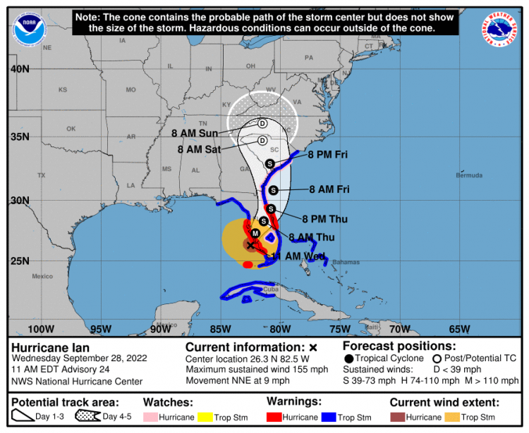 Hurricane Ian – Update 8 – 9/28/2022 » UF Emergency Weather Updates